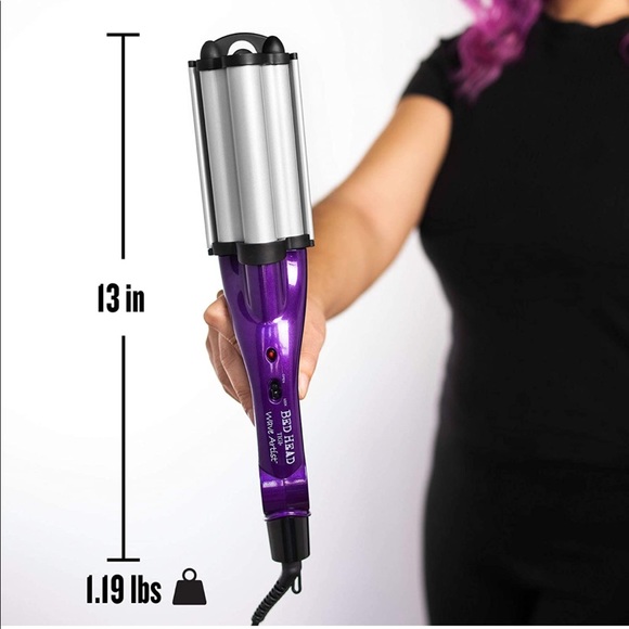 BED HEAD TIGI Purple Wave Artist Curling Iron for Beachy Waves - Picture 3 of 7